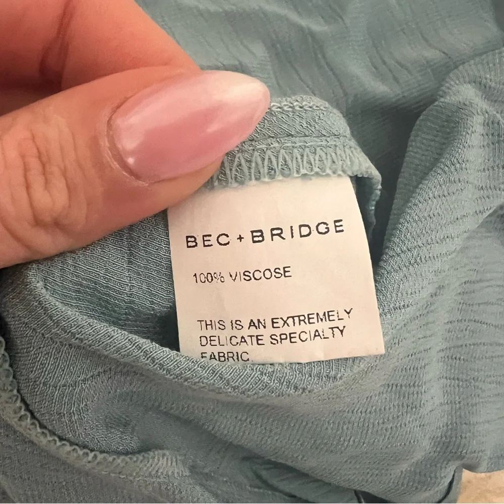 NEW NWT Bec + Bridge Moon Dance Strapless Maxi Dress Seaspray Blue